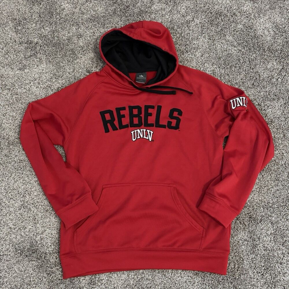 UNLV Rebels College Hoodie Sweatshirt Embroidered Logo Unisex Size Medium